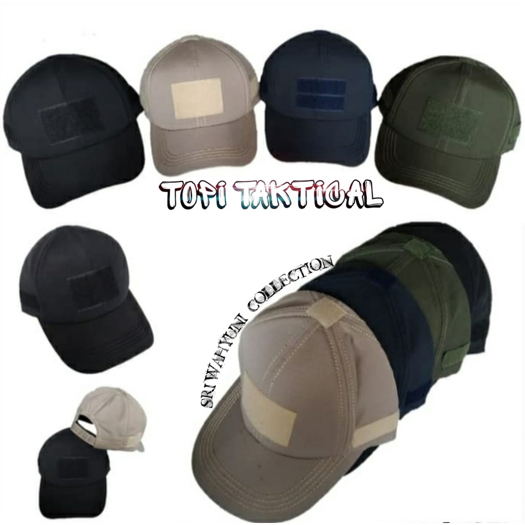 Jual Topi Distro Pria Velcro Tactical Premium Topi Taktical Topi Polos Lapangan Shopee