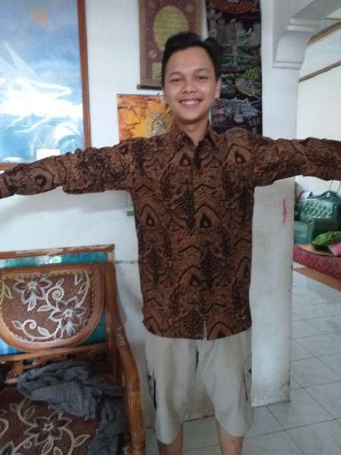 Bswart Batik Hrb026 Kenongo Hem Pendek Padi Pekalongan M L Xl Batik Pria Murah Modern Grosir