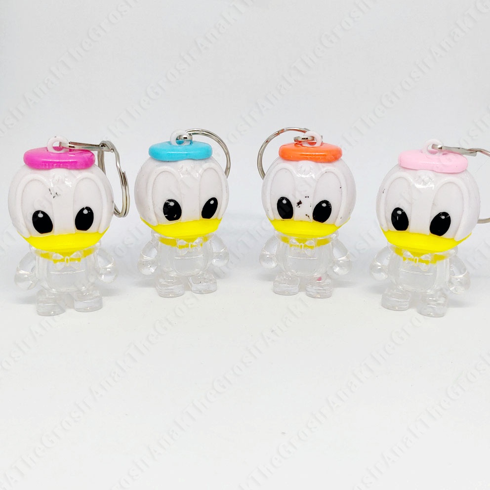 MURAH!!! GANCI DONALD BEBEK LED GANTUNGAN KUNCI BISA NYALA