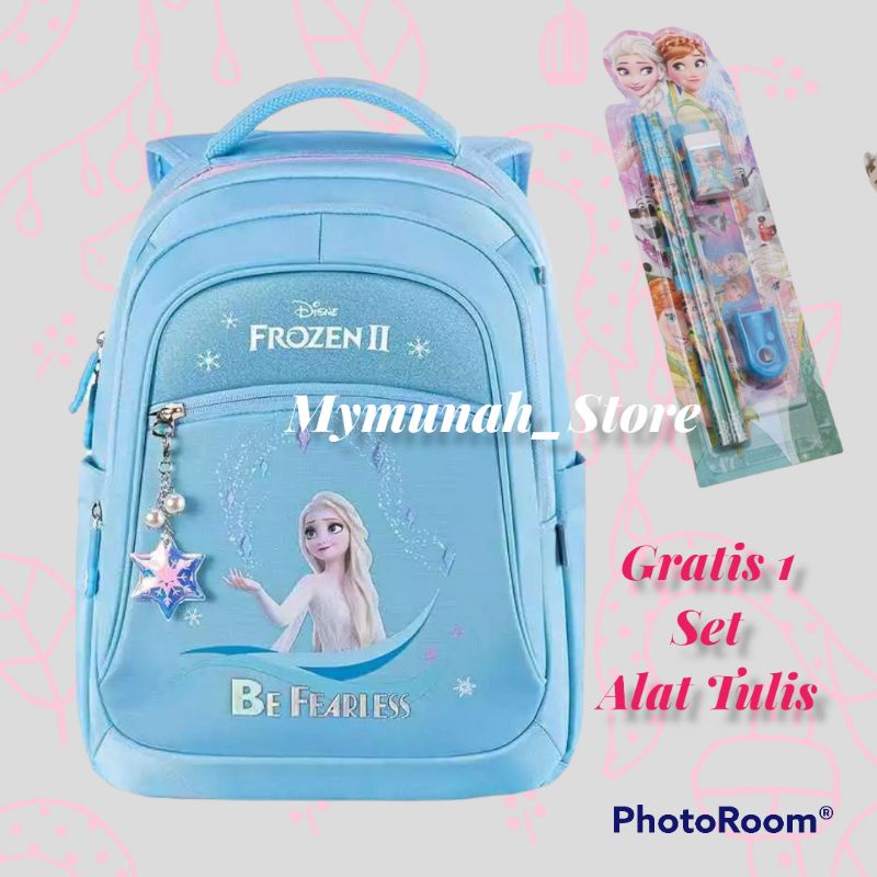 Tas Ransel Sekolah Anak Perempuan SD Karakter Elsa Frozen Murah