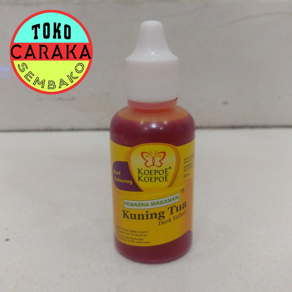 

Pewarna Makanan Koepoe Koepoe - Kuning Tua Dark Yellow - 30ml