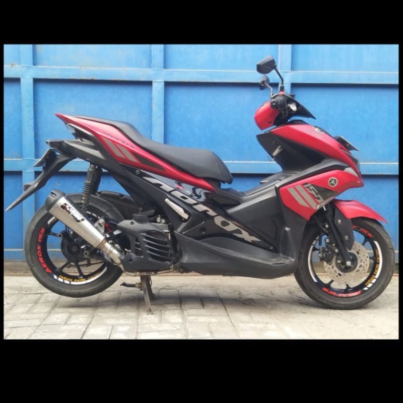 Knalpot Aerox 155 type Strada Shijiro Racing Original