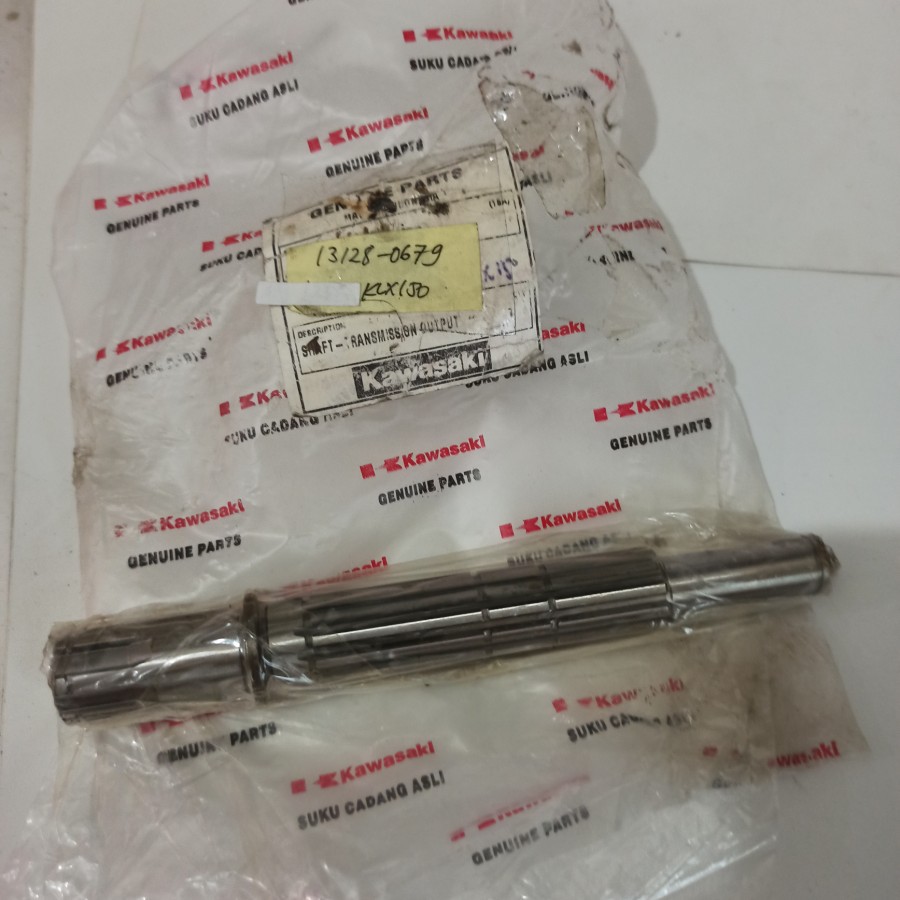 As Gear Depan KLX150 13128-0679 Shaft Transmission Output Ori Kawasaki