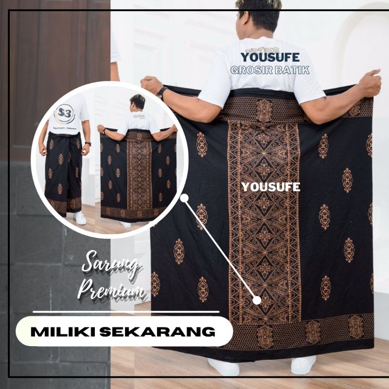 Sarung Batik Pria Terbaru Kekinian Murah Nyaman Halus Bisa Seragam Kode SBPC02C