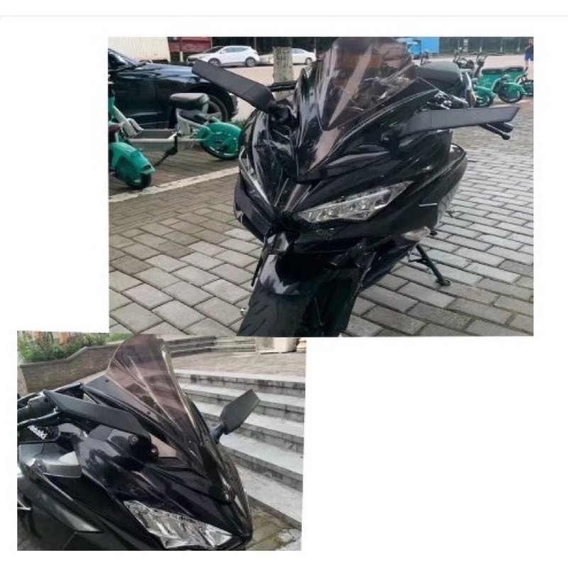 Spion Winglet Stealth Rear Mirror Model Rizoma Universal Ninja Zx25R Zx10R Zx636 Z10R R6 Ninja 250 Fi Karbu Nmax Pcx Cbr 250r R15 R25 Dll MOGE