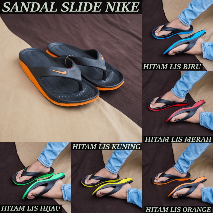 BISA COD!!Sendal Pria Nike Duramo Santai Nyaman Jalan Hangout Kekinian Murah Terbaru HANGEOUT