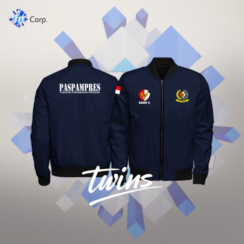 JAKET BOMBER PASPAMPRES GRUP A (PASUKAN PENGAMANAN PRESIDEN)