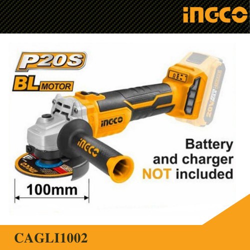 Ingco Mesin Gerinda Cordless 20V Brushless Angle Grinder CAGLI1002