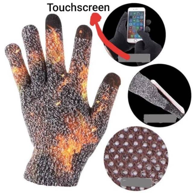 Sarung tangan musim dingin Touchscreen dan Anti Slip 03