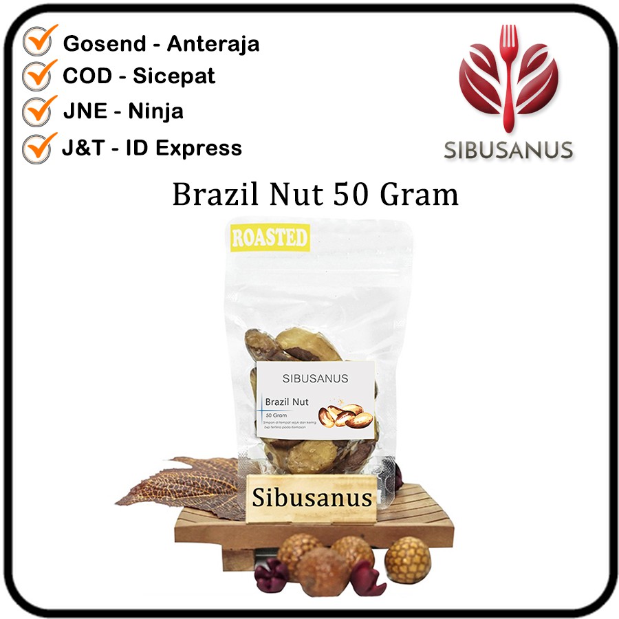 

Brazilian Nut Brazil Nuts 50 Gram - Kacang Brazil 50gr