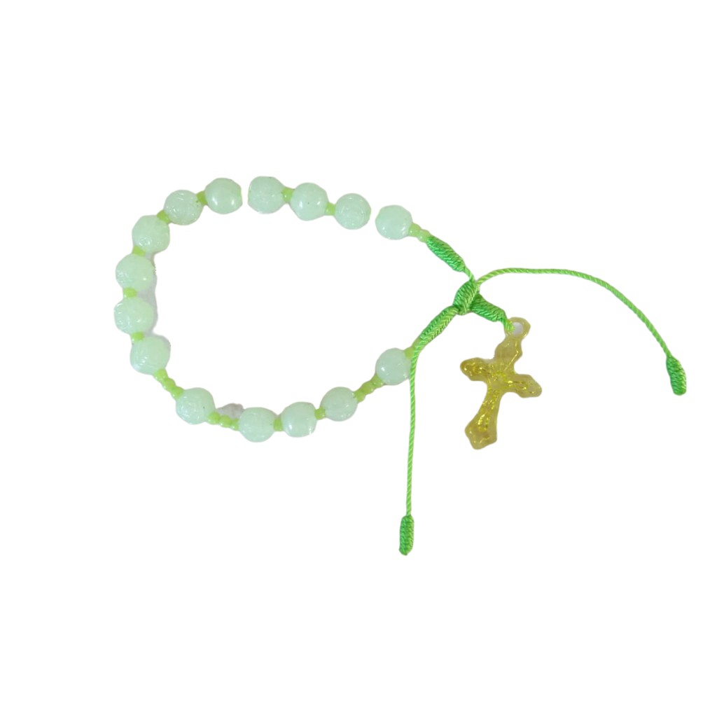 Gelang Tangan Rosario Fosfor mawar