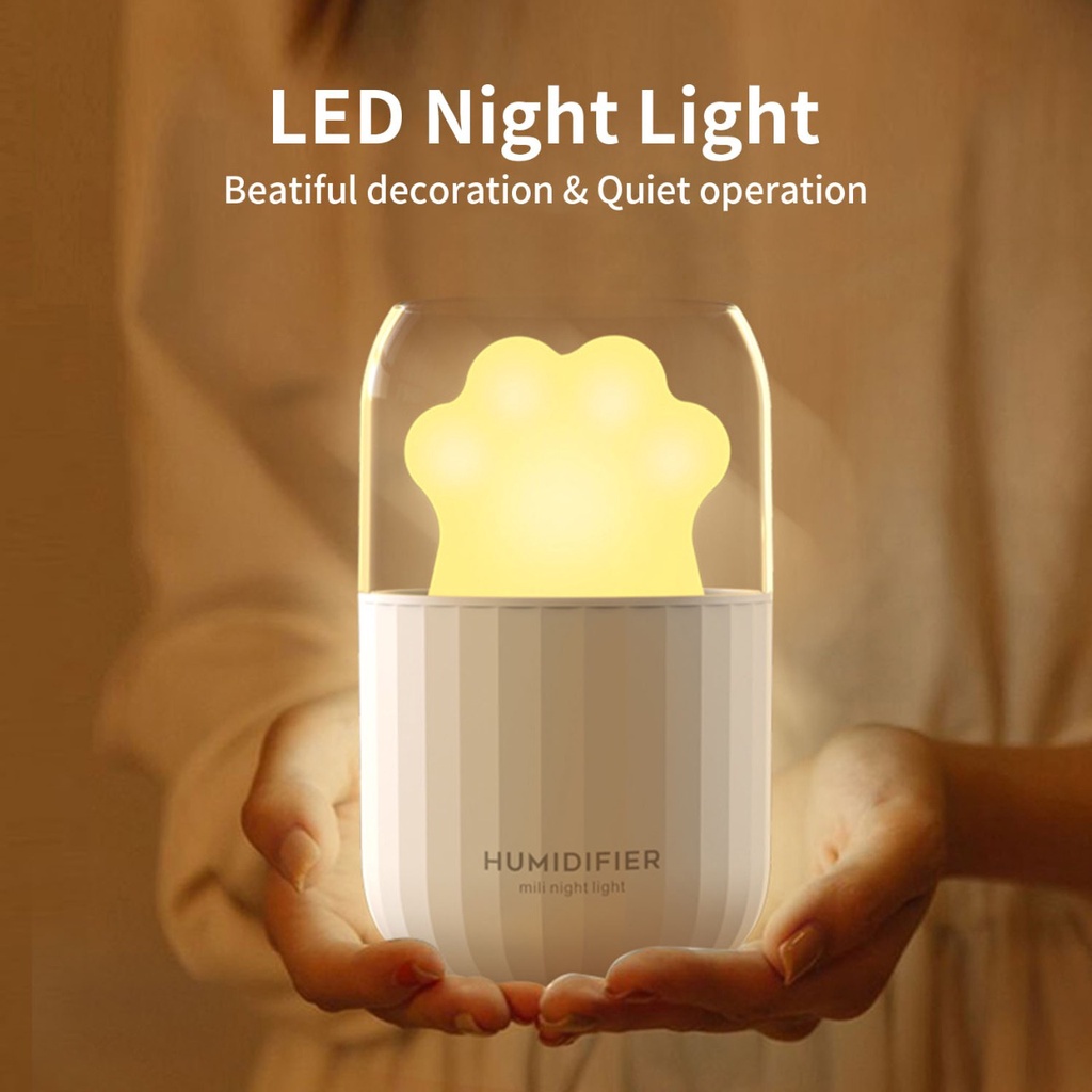 IONKINI JO-A101 Portable Humidifier Lampu Tidur LED Pelembab Ruangan