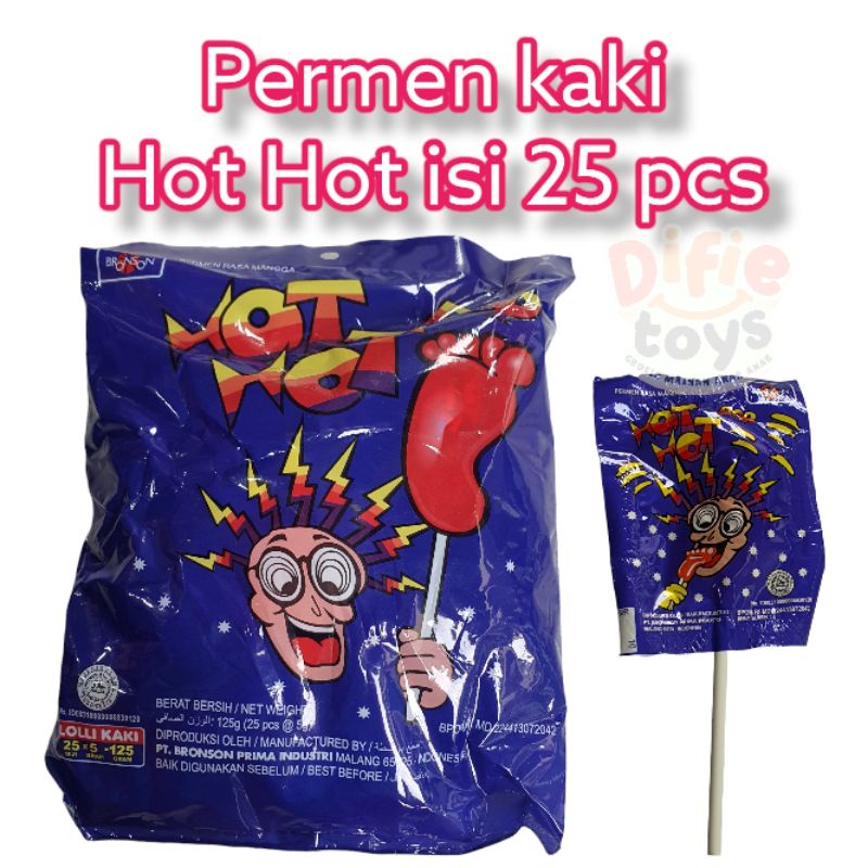 25 pcs permen Hot Hot permen kaki grosir