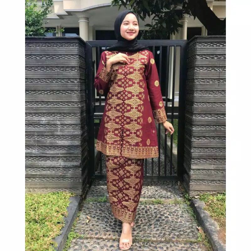 SETELAN BATIK SONGKET PALEMBANG