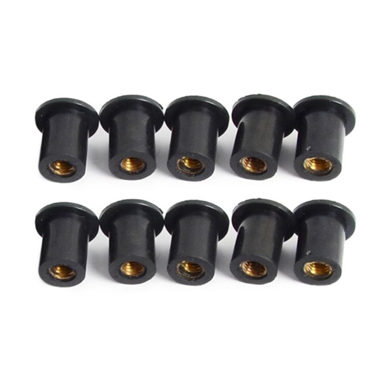 M4/M5/M6 Rubber Well Nuts Blind Fastener Windscreen Windshield Fairing Cowl