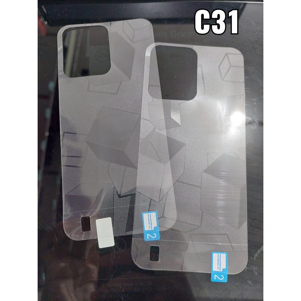 BACK SKIN GLITTER CUBE Realme C31 C35 9 Pro 9 Pro+ Plus Narzo 50A Prime Garskin