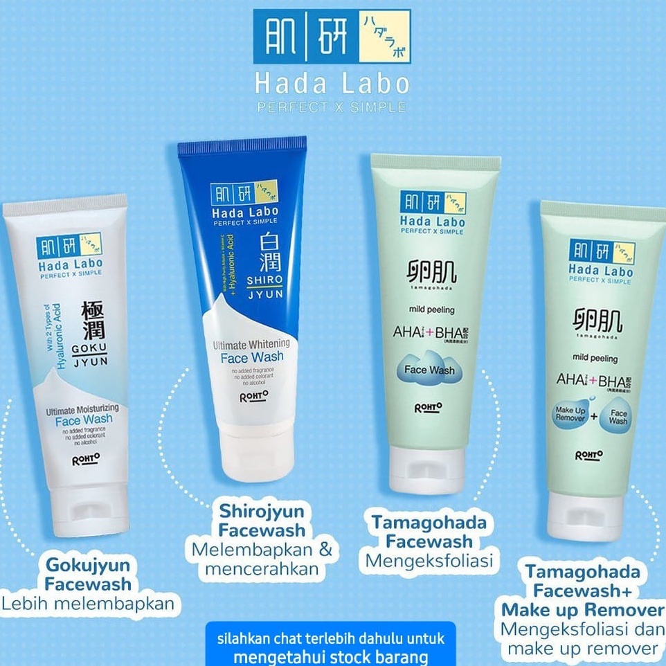 HADALABO / HADA LABO FACE WASH FACIAL CLEANSER SABUN CUCI MUKA / WAJAH