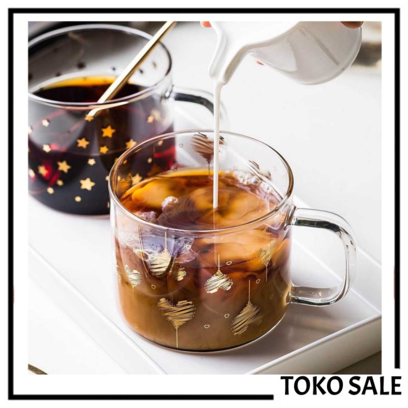 SALE- Gelas Cangkir Mug Coffe Susu Milk Tea Lucu Unik 400ml-1