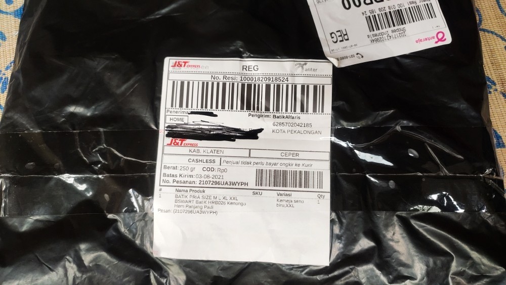 Kemeja Batik Pria Lengan Panjang Big Size M L Xl Bswart Batik Hrb026 Kenango Hem