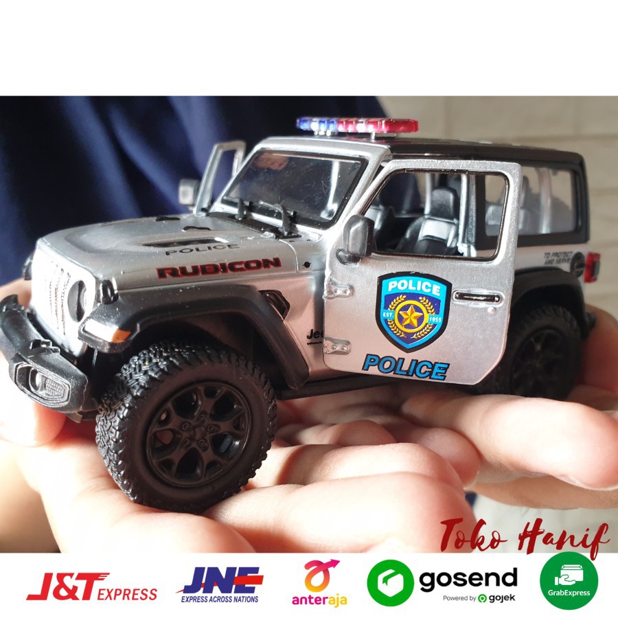 Diecast Miniatur Mobil Jeep Wrangler Rubicon