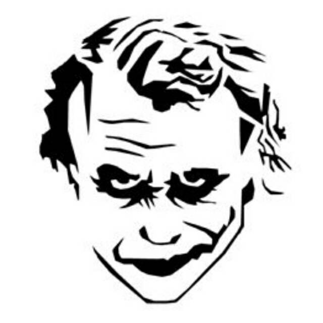  Gambar  Joker  3d Hitam Putih Gambar  Joker 
