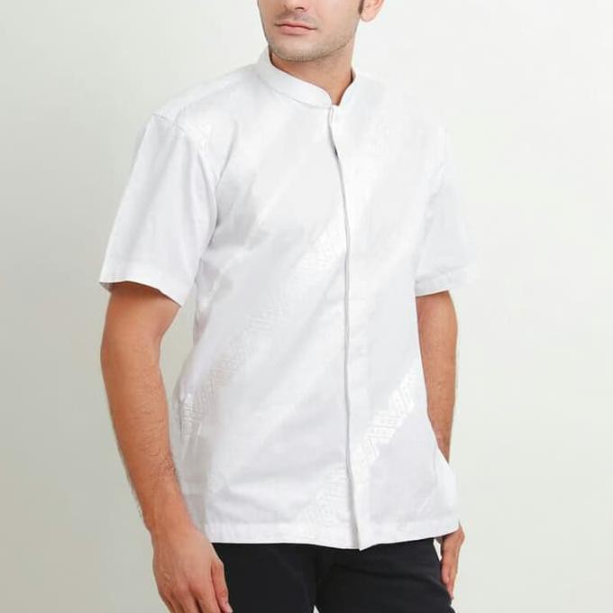 Baju Koko Lengan Pendek Putih Ori Next Up