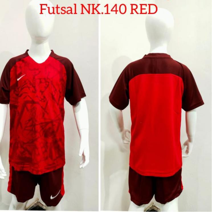 Super Sale 7HGDM Setelan Sepakbola Anak Tanggung Baju kaos futsal anak junior NK.140 35 Diskon