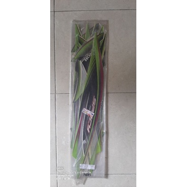 STIKER STRIPING LES BODY MOTOR HONDA SPACY 2010 2011 2012 HITAM HIJAU
