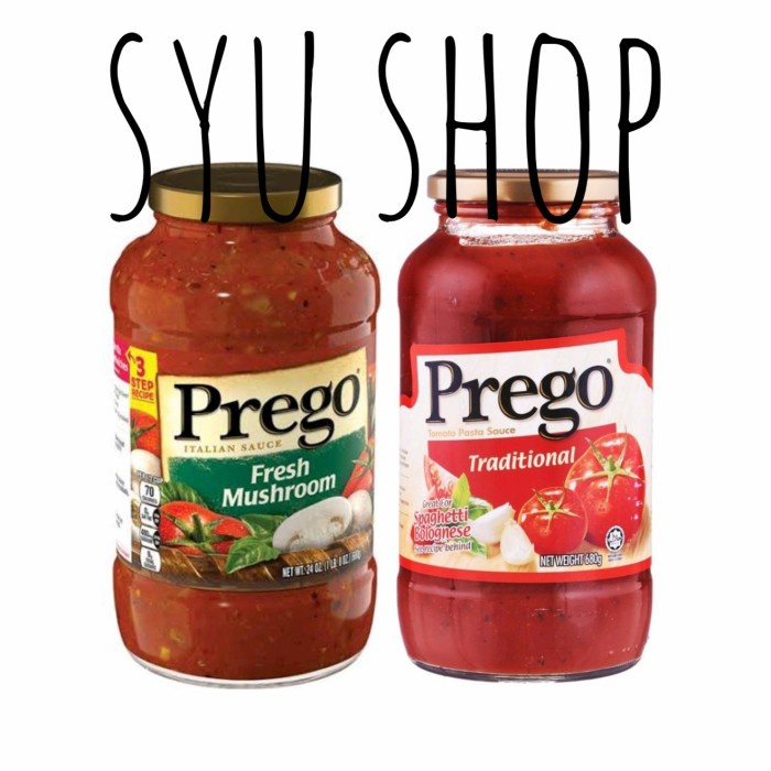 

Prego pasta sauce traditional fresh mushroom 680 gr saus spaghetti