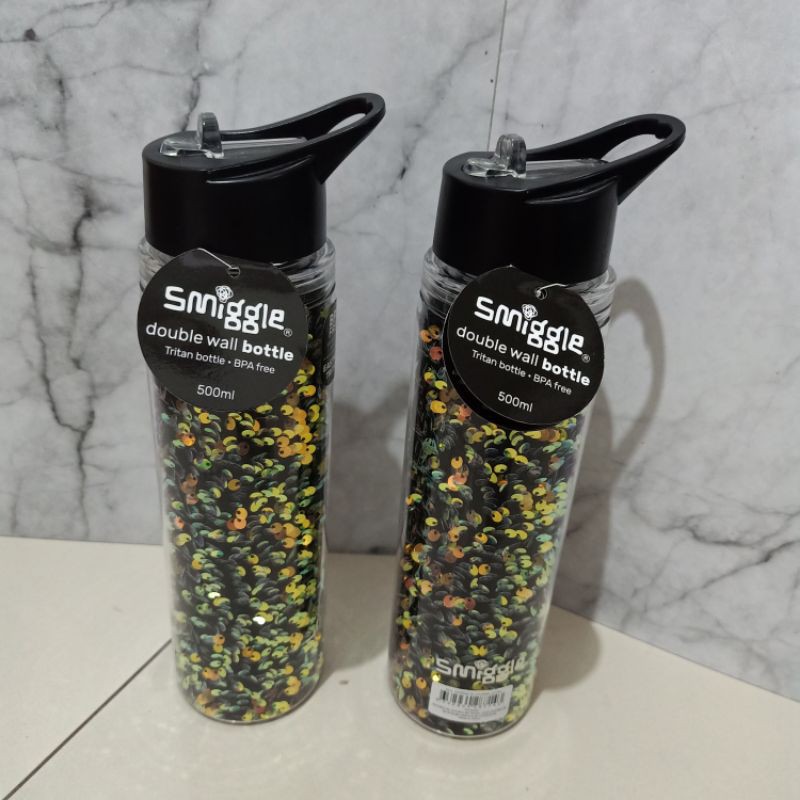 Smiggle bottle lunar girl black - botol minum smiggle ori