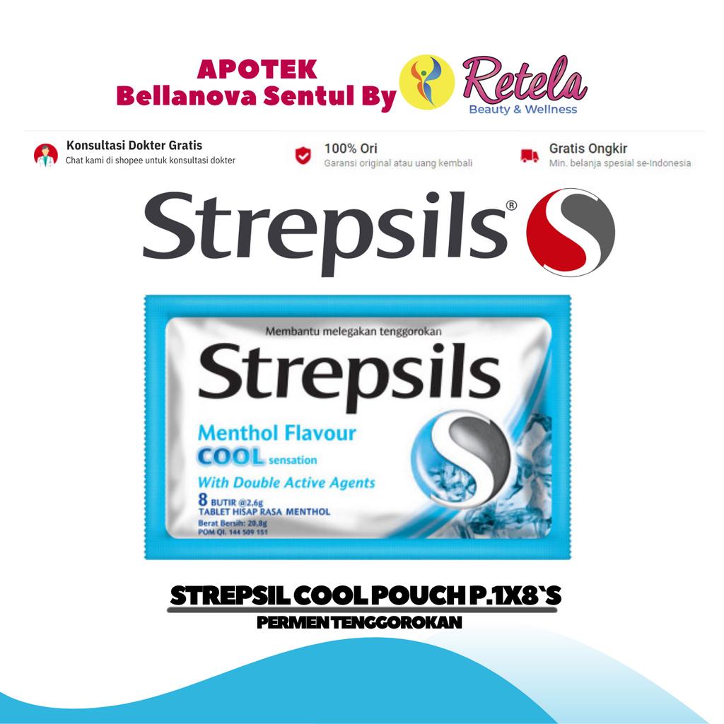 

STREPSIL COOL POUCH ISI 8 BUTIR / PERMEN TENGGOROKAN