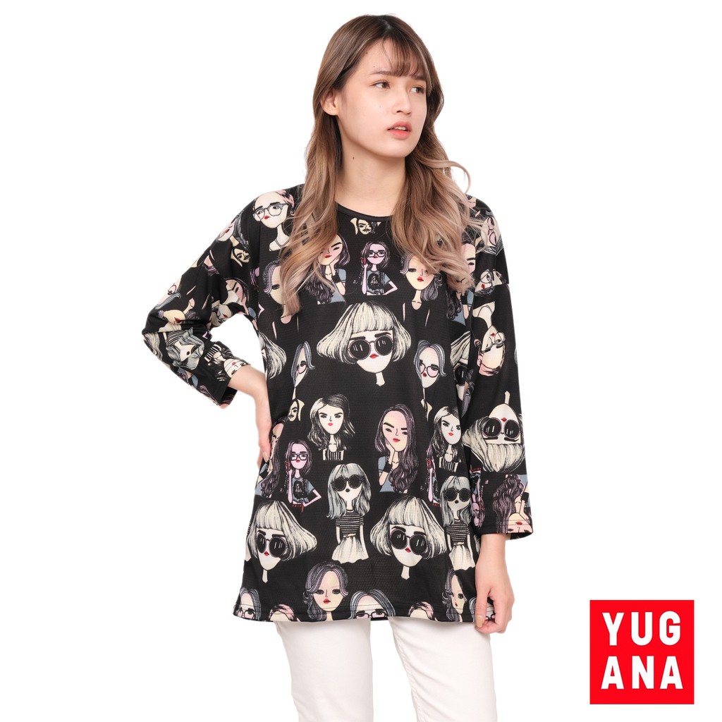 BL MISSY Kaos  Retro XXL Jumbo  Lengan Panjang Wanita  