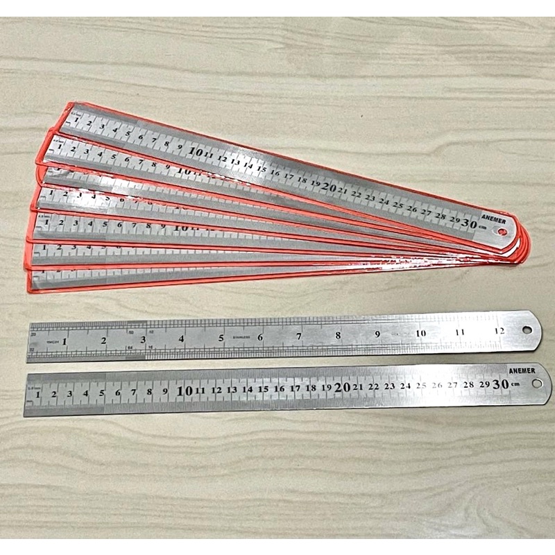 

Penggaris besi plat 30cm roll 12"inci meteran plat besi 30cm