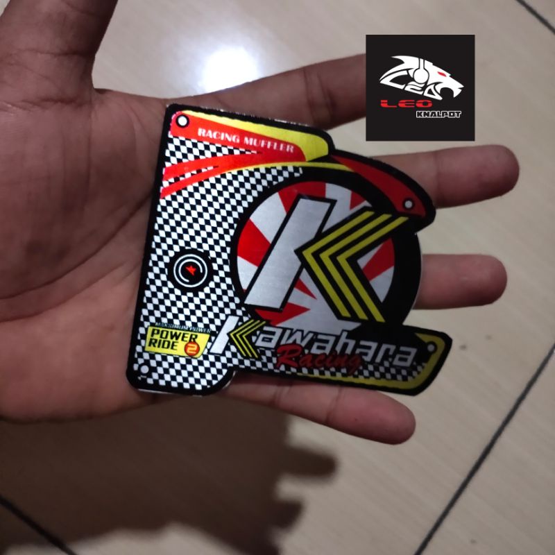 Emblem Knalpot Racing Merek KAWAHARA