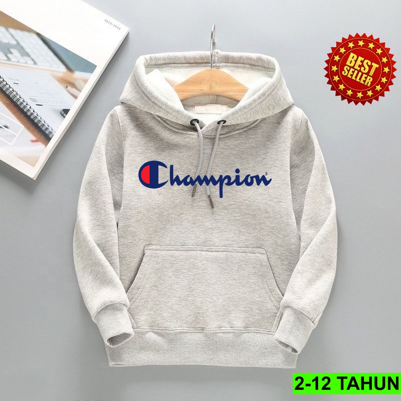 Hoodie Champion Anak Laki Laki Perempuan / Hodie Anak Usia 2 - 12 Tahun / Jaket Anak laki laki