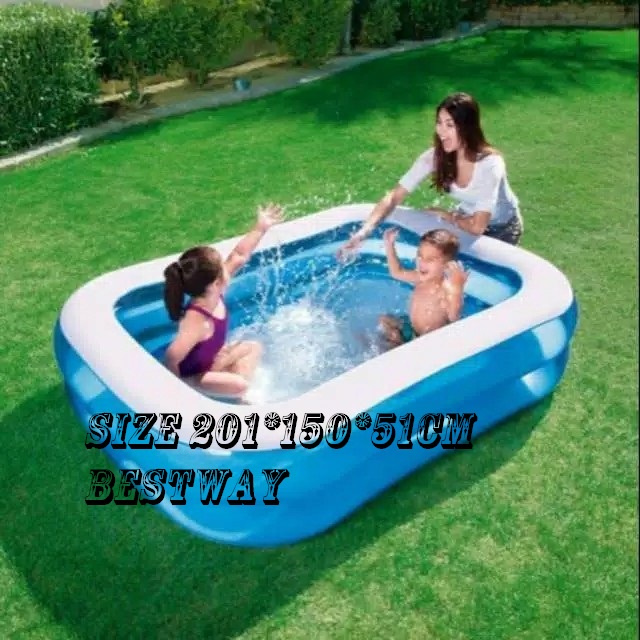 KOLAM RENANG BESTWAY UKURAN 201 METER KOLAM RENANG JUMBO OLAHRAGA BERENANG ANAK MAINAN BERENANG ANAK