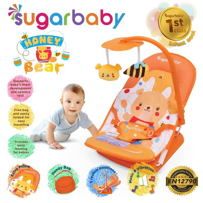 Baby Elle Mastela Infant Seat Bouncer Bayi Tempat Duduk Bayi Sugar Baby-1
