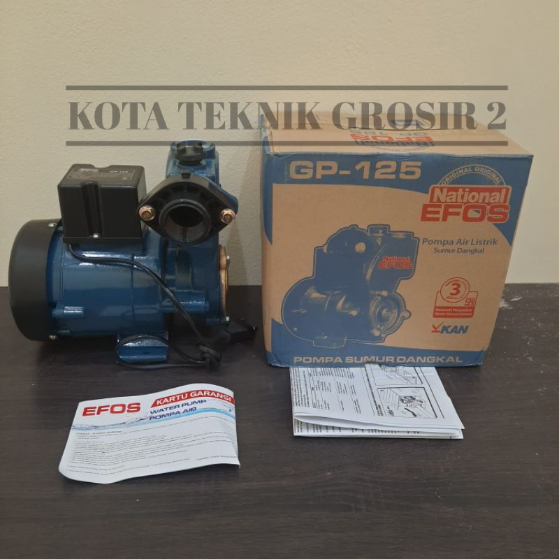 Premium (Mount) Mesin pompa Air National EFOS GP-125 SANYO SNI (125Watt) EFOS Murah Berkualitas
