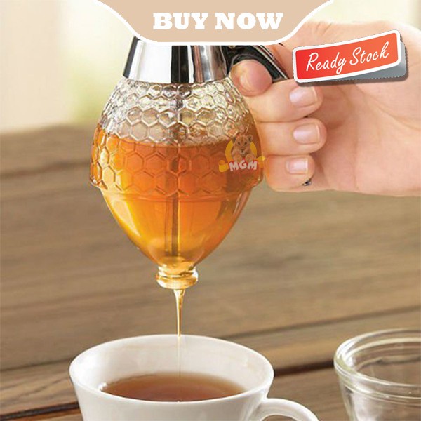 Honey Dispenser madu praktis tanpa tumpah Bahan Akrylic 250ml