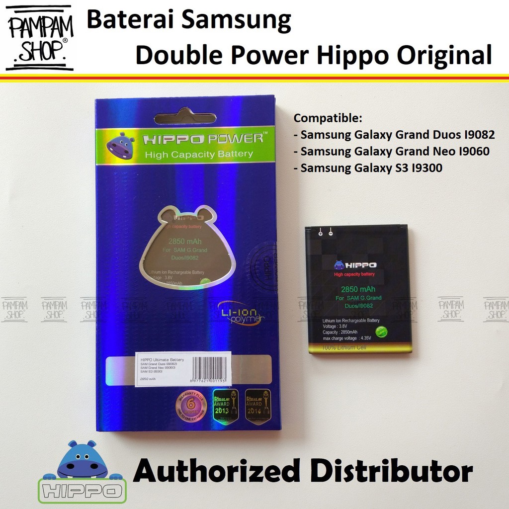 Baterai Hippo Double Power Original Samsung Galaxy Grand