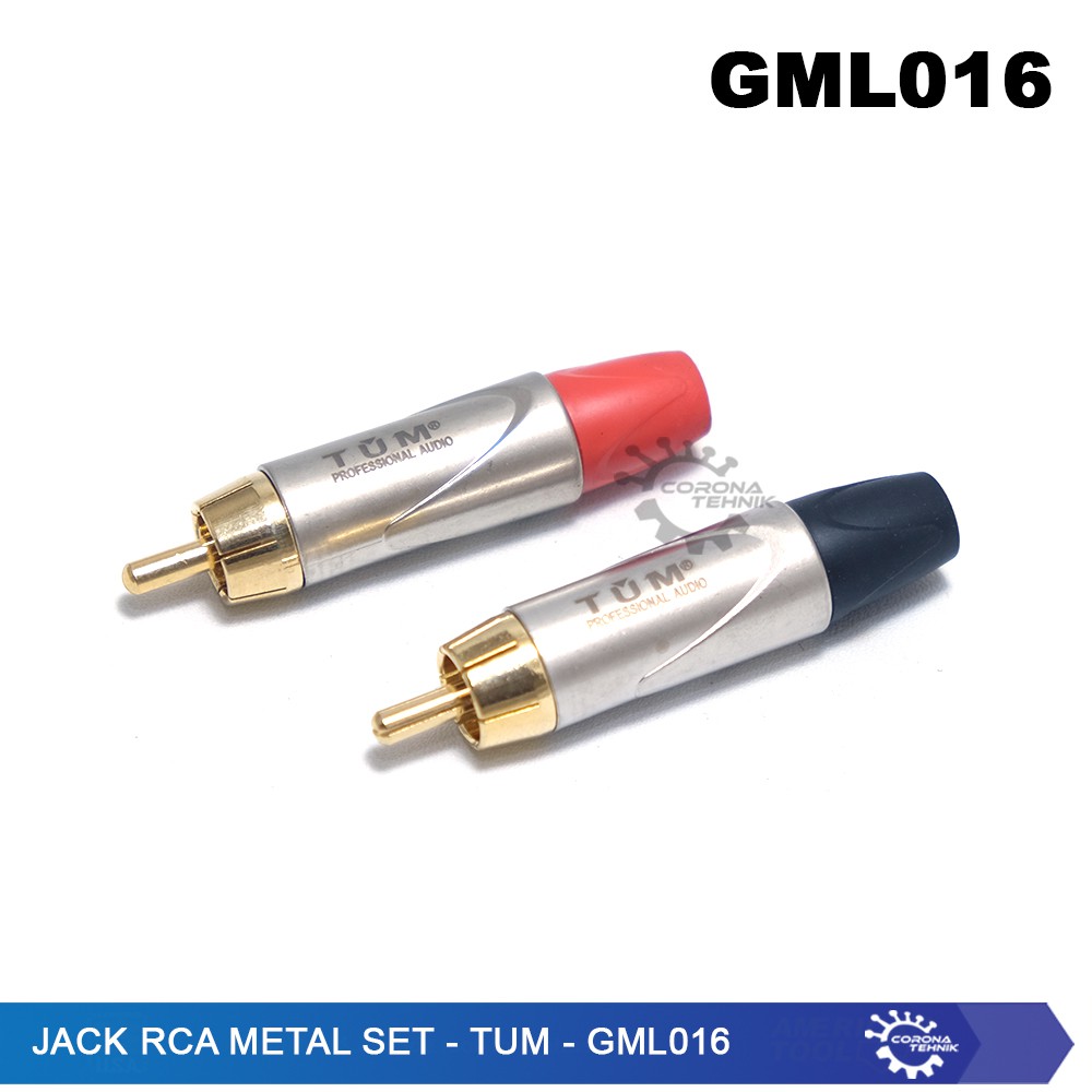 GML016 - Jack RCA Metal Set - TUM