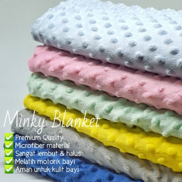 Premium Minky Blanket &amp; Terry Fleece from BABY BARSHE | Pre Order | Selimut Minky Terry Fleece Tebal