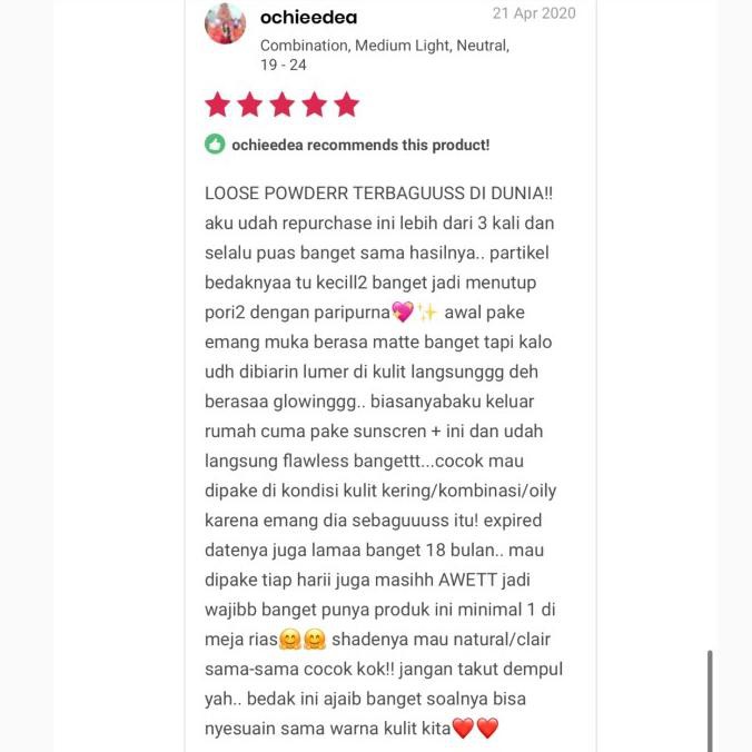 Chanel loose powder full size translucent bedak tabur poudre import sg