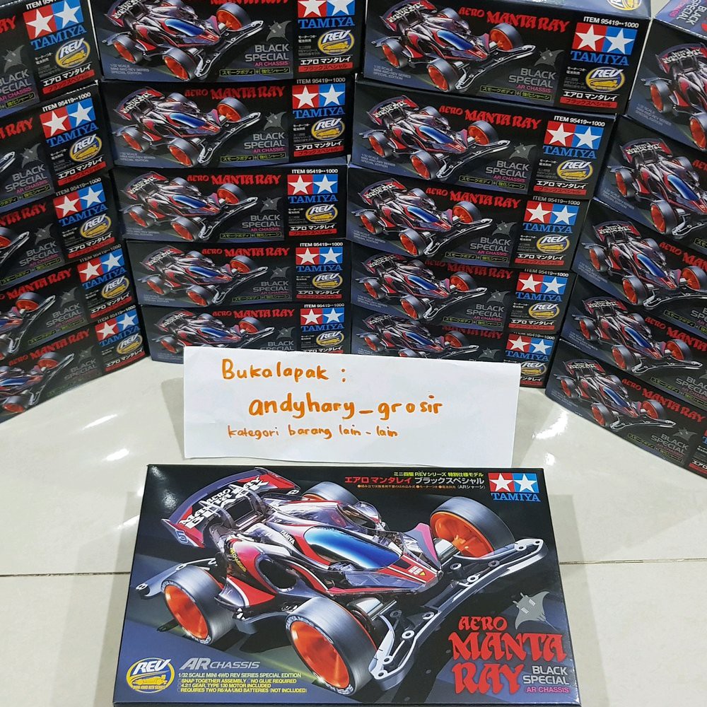 Langsung Order Tamiya Aero Manta Ray Black Special Mantaray Ban Large Hard 95419 terlaris