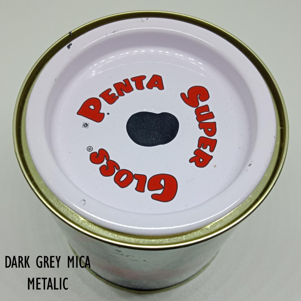 CAT PENTA DARK GREY MICA 96008 200 gram - cat penta abu abu - cat abu abu penta super gloss - cat motor abu abu - cat mobil abu abu