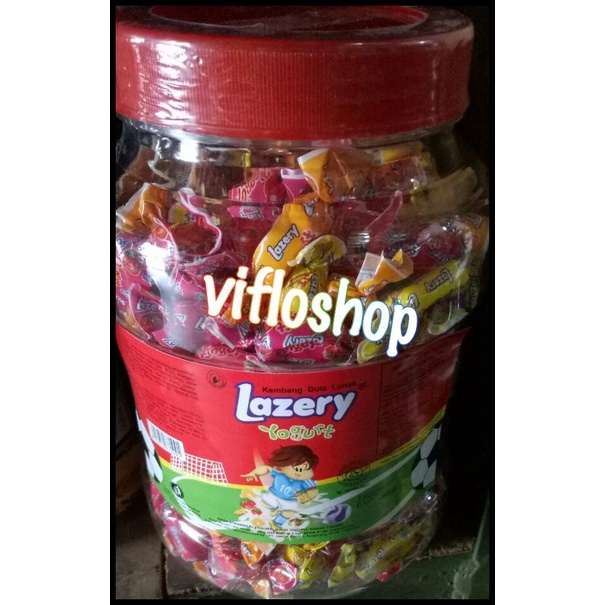 

Permen Lazery Yogurt (Mirip Sugus) Kemasan Toples Isi 200 Pcs