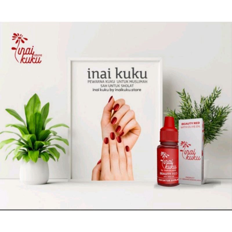 READY!!  INAI KUKU MUSLIMAH HALAL SAH SHOLAT PEWARNA KUKU KUTEK KUTEKS