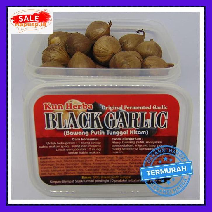 

G7Fgg56- Black Garlic Tunggal 250 Gram - Bawang Putih Hitam Tunggal/Lanang Tr7Rut7-