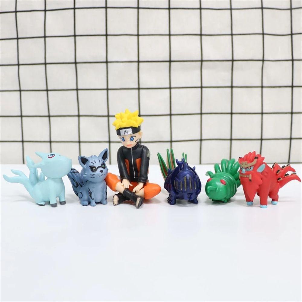 [Elegan] Naruto Figure 11Pcs/Set Ulang Tahun Anak Figure Model Dekorasi Boneka PVC Mainan Untuk Anak Angka Mainan