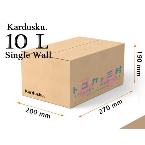 

27X20X19Cm Kardusku. Kardus Packing Baru 10 L - Packaging Dus Box Zonastore143